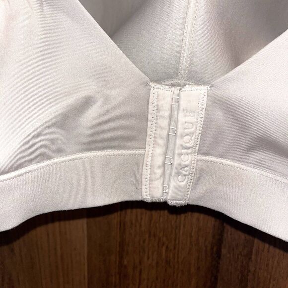 Cacique Lightly Lined No Wire Bra 40DD Tan Neutral Everyday Comfort Adjustable - Picture 4 of 6